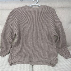 SHEIN Women's Beige Crew Neck Sweater